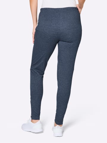 WITT WEIDEN Freizeithose in dunkelblau-meliert