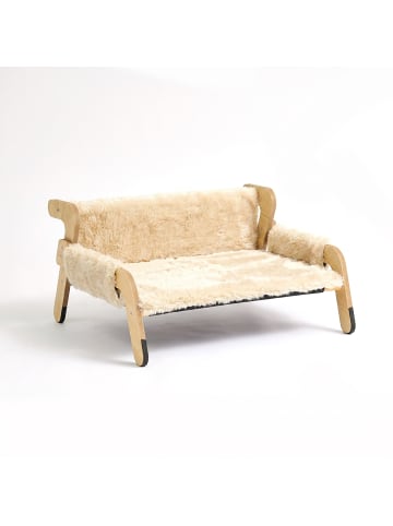 relaxdays Katzenbett in Beige/ Natur - (B)53 x (H)28,5 x (T)45,5 cm