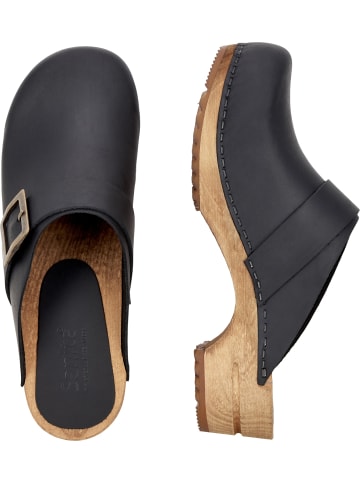 Sanita Comfortwear Clog "Wood-Urban Open" in Schwarz