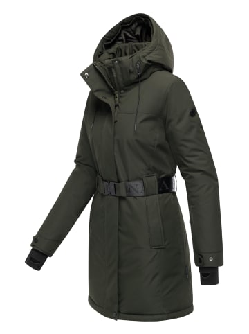 Navahoo Wintermantel Frostkuss 14 in Dark Olive