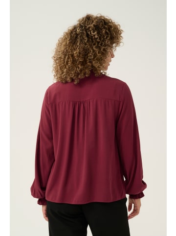 Cream Langarm - Hemd CRVenea Straight fit in Cabernet