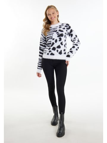 myMo Damen Strick Pullover in Weiss