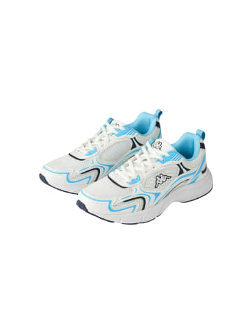 Kappa Niedriger Schuh KMLogo in white-azure celeste-blue m