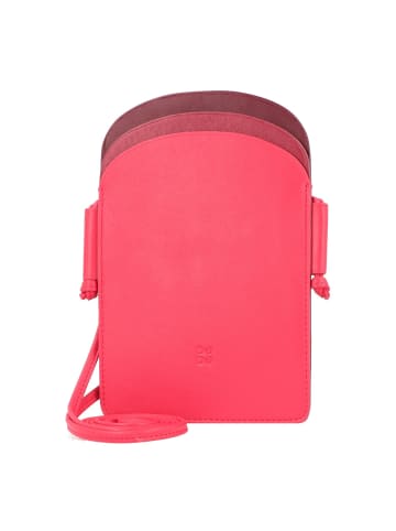 DuDu Colorful Minorca Handytasche Leder 12 cm in himbeere