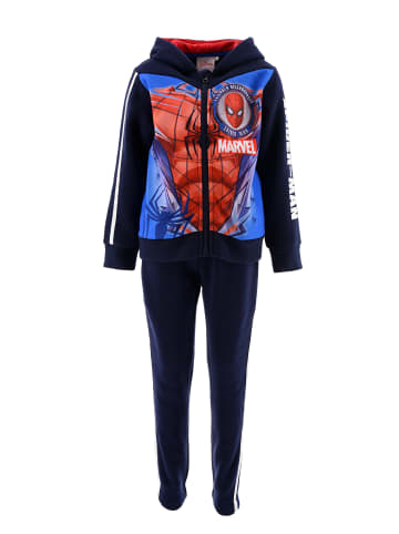 Spiderman 2tlg. Outfit: Trainingsanzug Sweatjacke und Jogginghose in Blau