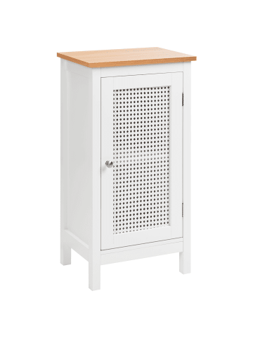 Beliani Badezimmerschrank ALAMOS in Weiß/Braun - (W) 40 x (H) 75 x (L) 30 cm