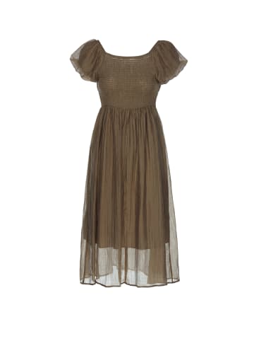 VIRITA Women Dress in Brown