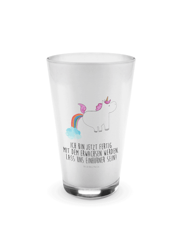Mr. & Mrs. Panda Blümchentailglas Einhorn Pupsen mit Spruch in Transparent