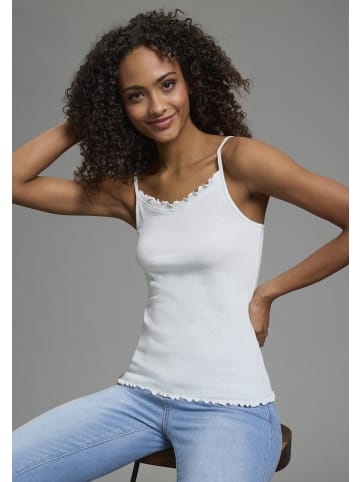 Kangaroos Spaghettitop in koralle + hellblau + geblümt