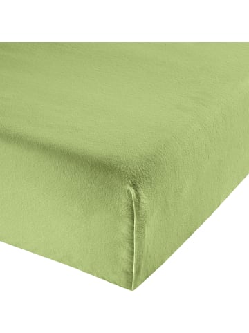 Erwin Müller Biber, Haustuch Bettlaken Garmisch in hellgrün