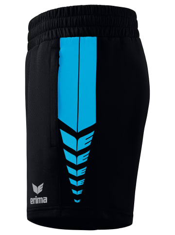 erima Six Wings Shorts in schwarz/curacao