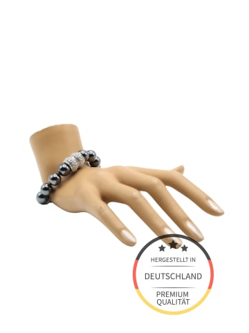 collezione alessandro Armband " Nürnberg " in hematitefarbig