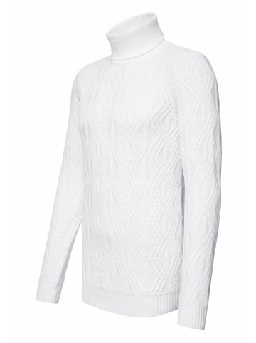 Rusty Neal Melierter Grobstrick Rollkragen-Pullover in Ecru