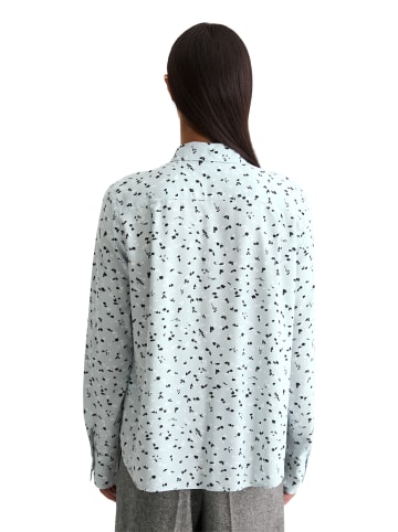 Marc O'Polo Allover-Print-Bluse regular in Aqua