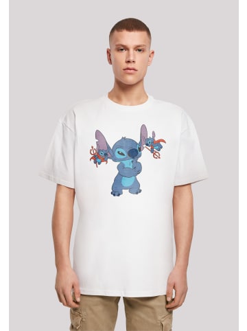 F4NT4STIC Heavy Oversize T-Shirt Disney Lilo And Stitch Little Devils in weiß