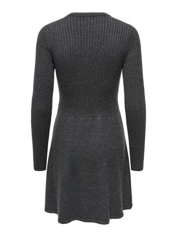 ONLY Strickkleid in Dark Grey Melange