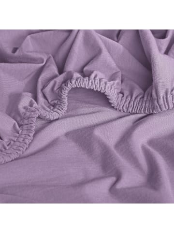 REDBEST Single-Jersey Spannbettlaken Denver in lavendel