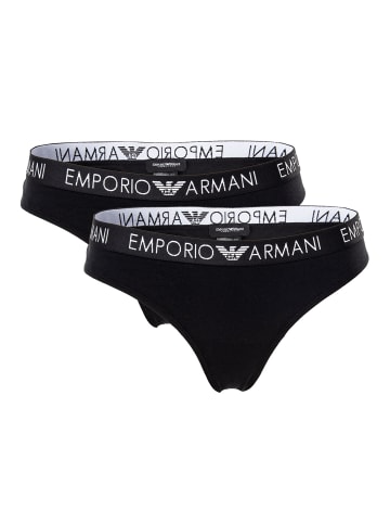 Emporio Armani Slip 2er Pack in Schwarz