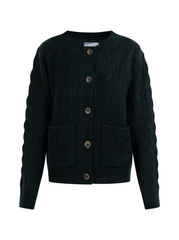 DreiMaster Damen Strickjacke Mit Knöpfen in Dunkelgrün