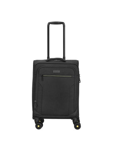 D&N Travel Line 9704 - 4-Rollen-Kabinentrolley S 55 cm (grey) in schwarz