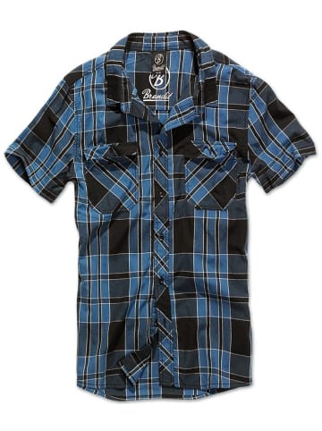 Brandit Hemd "Roadstar Shirt Short Sleeve" in Blau