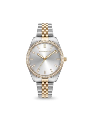 Tom Tailor Quarzuhr Alloy/Edelstahl, IP silber+gold in Mehrfarbig
