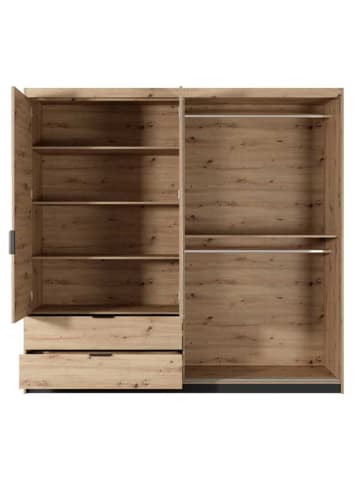 Feldmann-Wohnen Kleiderschrank Tally Artisan Eiche / anthrazit 220cm / 60 cm / 210 cm
