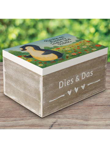 Mr. & Mrs. Panda Box Pinguin Marienkäfer Design mit Spruch in Weiß