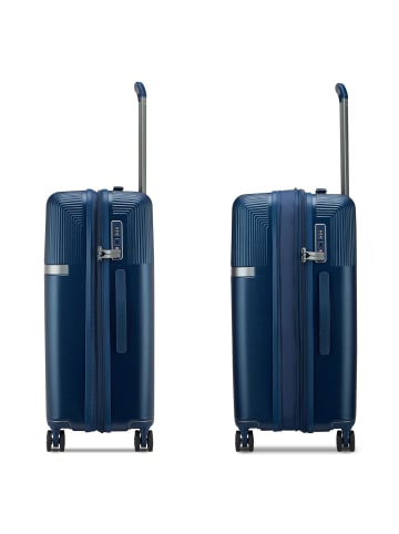 Roncato Airglam 4 Rollen Trolley M 68 cm mit Dehnfalte in blu notte