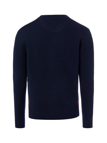 Nils Sundström Wollpullover in marine mehrfarbig - 0001