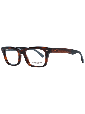 Ermenegildo Zegna Männer Optische Fassungen Trapezförmig Braun