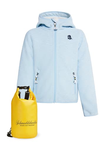 Schmuddelwedda Blouson + Tagesrucksack - Set in Eisblau Melange