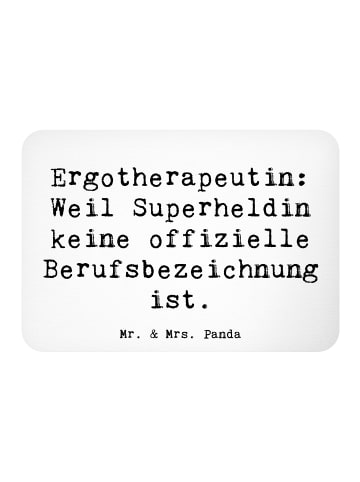 Mr. & Mrs. Panda Kühlschrankmagnet Spruch Ergotherapeutin Superh... in Weiß