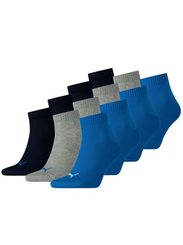 Puma Socken PUMA UNISEX QUARTER PLAIN 3P in 277 - blue / grey mélange