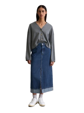 Marc O'Polo DENIM V-Neck-Cardigan relaxed in Asphalt Melange