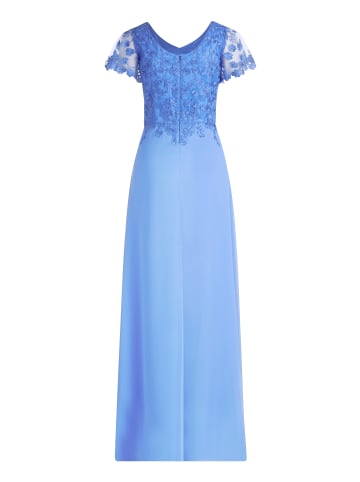 Vera Mont Abendkleid mit Stickerei in Paris Blue