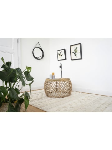 Kayoom Hochflor Teppich Bohist 125 in natural - rechteckig
