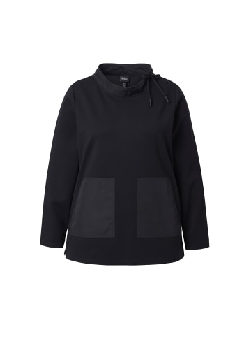 Ulla Popken Sweatshirt in schwarz