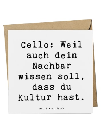 Mr. & Mrs. Panda Glückwunschkarte Spruch Zeichenllo Kultur mit Spruch in Weiß