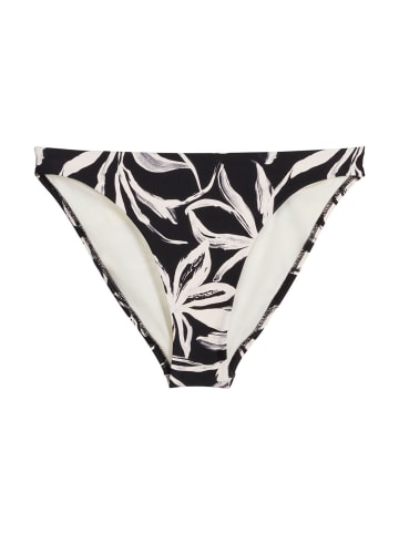 Marc O'Polo Bikini-Hose Abstract Floral in black/white cotton print
