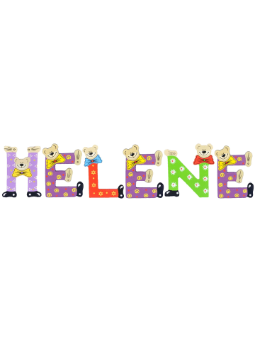 Playshoes Deko-Buchstaben "HELENE" in bunt