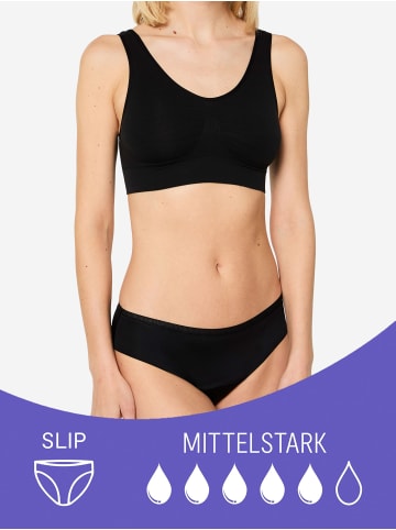 Nur Die Periodenslip Probierpack Alles Geregelt mittelstark + extrastark in Schwarz