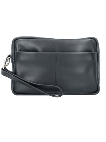 Esquire Oxford Handgelenktasche Leder 23 cm in schwarz