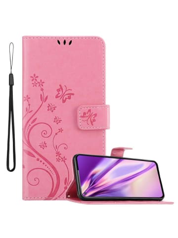 cadorabo Hülle für Samsung Galaxy A60 / M40 Blumen Design in FLORAL ROSA