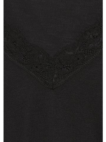 LASCANA Pyjamaoberteil in schwarz