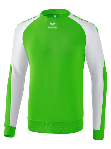 erima Unisex Erwachsene Essential 5-C Sweatshirt in green/weiss