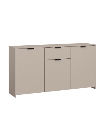 Feldmann-Wohnen Sideboard Cadiz Kaschmir / schwarz 166 / 49 / 86cm