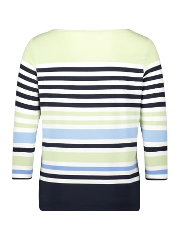 Betty Barclay Basic Shirt mit U-Boot-Ausschnitt in Green/Light Blue