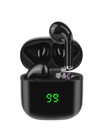 Platyne Bluetooth-Ohrhörer mit Geräuschunterdrückung in Schwarz