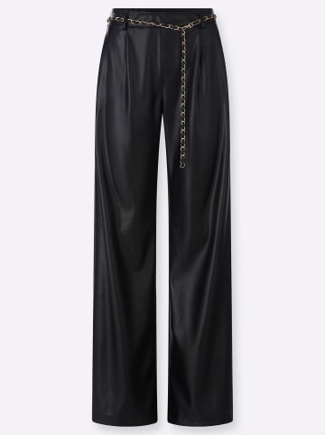 Heine Lederimitat-Hose in schwarz